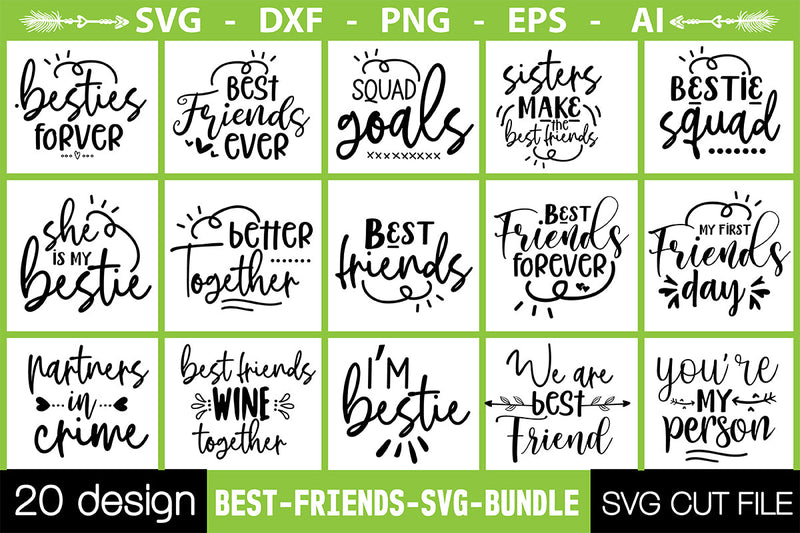 Best-Friends-Svg-Bundle SVG Nbd161 