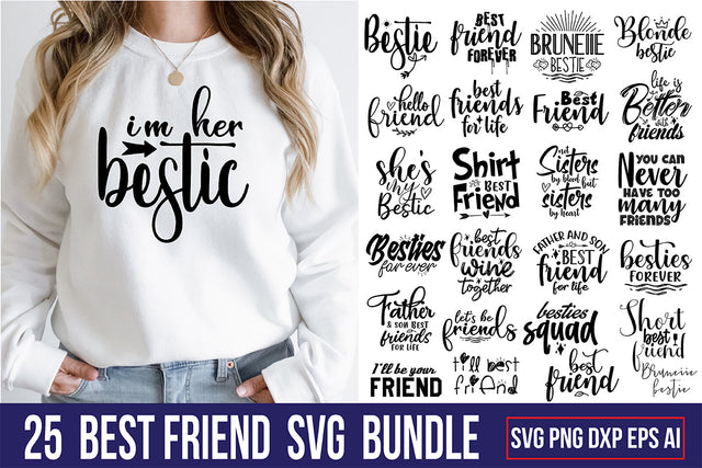 Best Friends SVG Bundle SVG orpitasn 