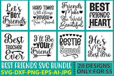 Best Friends Svg Bundle SVG Syaman 