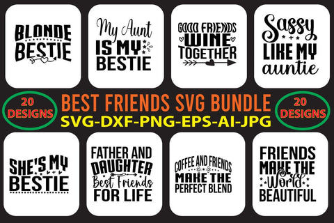Best Friends SVG Bundle SVG Syaman 