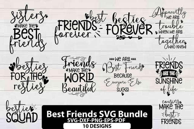 Best Friends SVG Bundle vol-6 SVG shah alam 