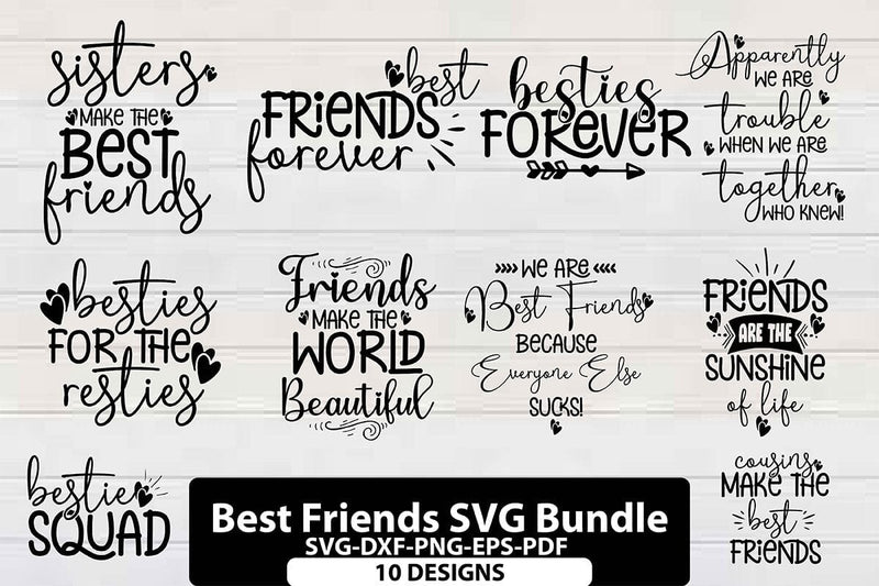 Best Friends SVG Bundle vol-6 SVG shah alam 