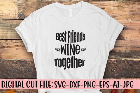 Best Friends Wine Together SVG Cut File SVG Syaman 