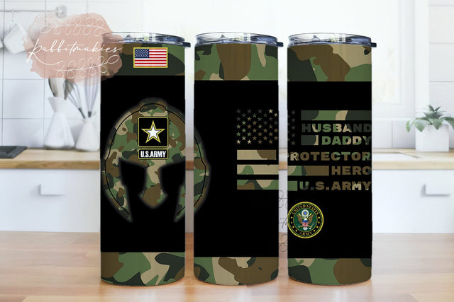 Best Gift For Our Hero - Veteran Tumbler, Veteran Tumbler Sublimation, American Flag Army oz Skinny Tumbler, Veterans Day Tumbler PNG, Thank my Brother USA Digital Download Sublimation Rabbitmakies 