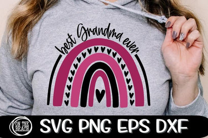 Best Grandma Ever - Rainbow - SVG PNG EPS DXF SVG On the Beach Boutique 