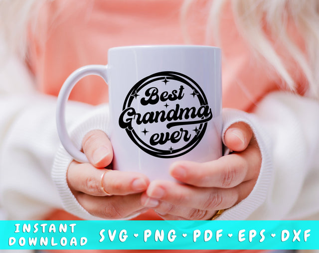 Best Grandma Ever SVG SVG HappyDesignStudio 