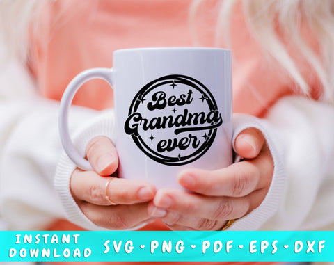 Best Grandma Ever SVG SVG HappyDesignStudio 