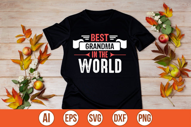 best grandma in the world t-shirt design SVG shah alam 