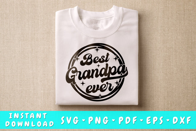 Best Grandpa Ever SVG SVG HappyDesignStudio 