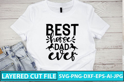 Best Horse Dad Ever SVG Cut File SVG Syaman 