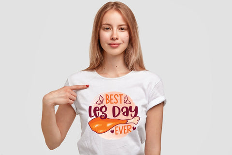 Best Leg Day | Thanksgiving Sublimation Design Sublimation CraftLabSVG 