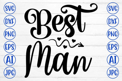 Best Man SVG Cut File SVG Syaman 