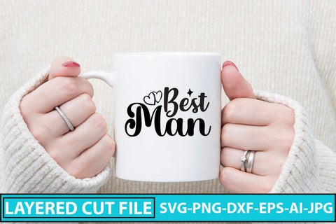 Best Man SVG Cut File SVG Syaman 