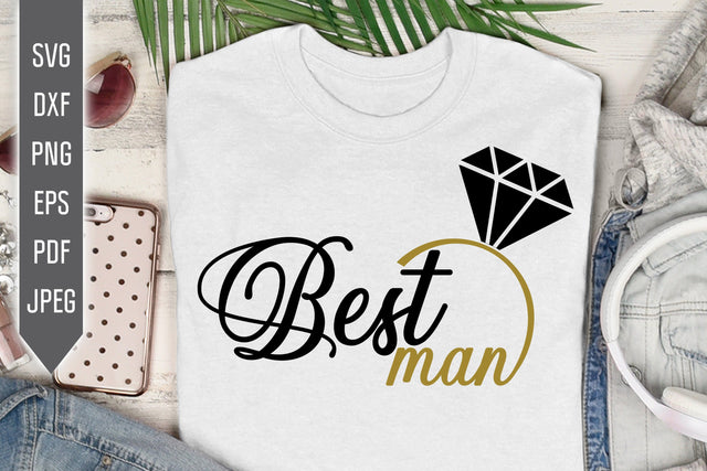 Best Man Svg. Groomsman Svg. Wedding Svg. Groom Team Svg. Wedding Roles Svg. Wedding Party Svg. Cricut, Silhouette, Iron On, Dxf, Eps, Png SVG Mint And Beer Creations 
