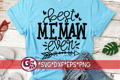 Best Memaw Ever SVG DXF EPS PNG SVG Greedy Stitches 