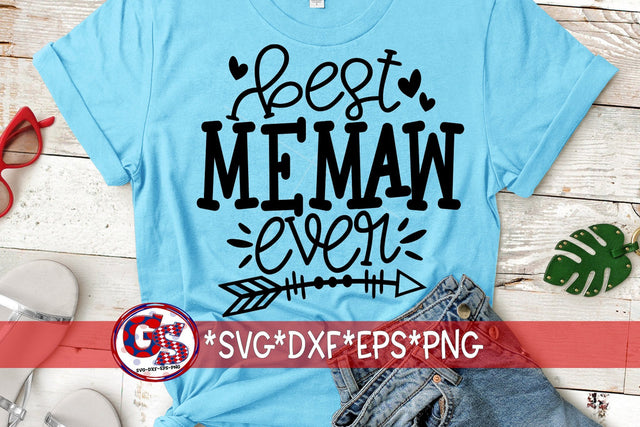 Best Memaw Ever SVG DXF EPS PNG SVG Greedy Stitches 