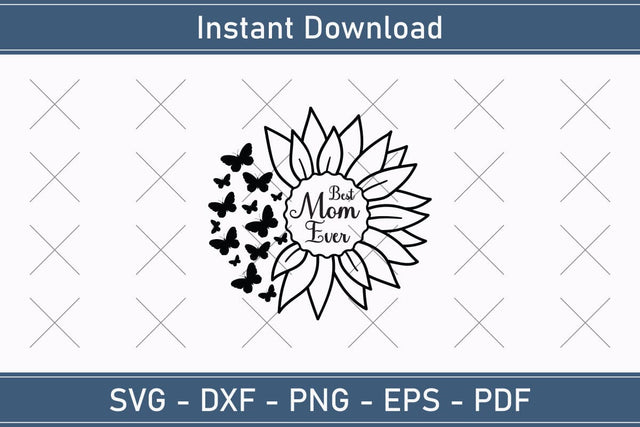 Best Mom Ever Mothers Day Svg Design SVG Debashish Barman 