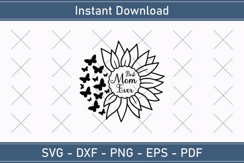 Best Mom Ever Mothers Day Svg Design SVG Debashish Barman 
