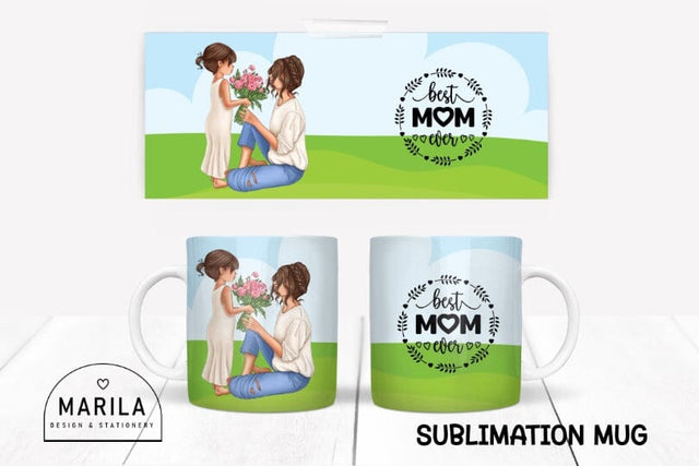 Best mom ever Mug Sublimation Designs #15 Sublimation Marilakits 