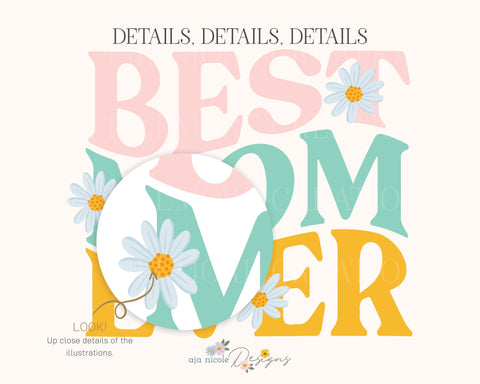 Best Mom Sublimation File Sublimation Aja Nicole Designs 