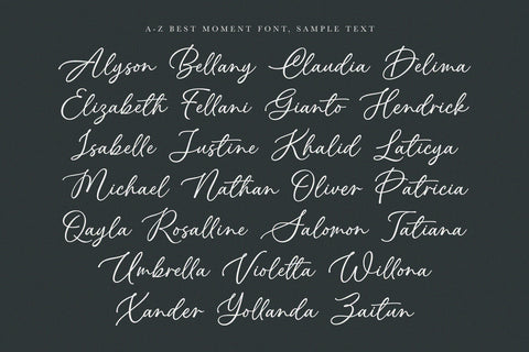 Best Moment - Signature Calligraphy Font Font Subectype Studio 