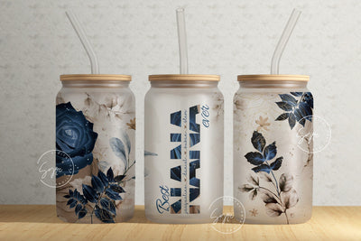 Best Nana Ever, Nana Tumbler, Gift for Grandmother, Add Kids Names, Mother's Day Tumbler, 16 oz Libbey Glass Can Tumbler Sublimation Design Sublimation Syre Digital Creations 