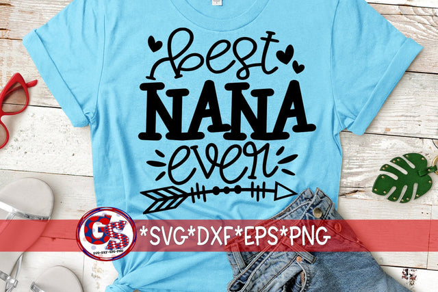 Best Nana Ever SVG DXF EPS PNG SVG Greedy Stitches 