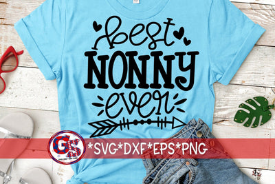 Best Nonny Ever SVG DXF EPS PNG SVG Greedy Stitches 