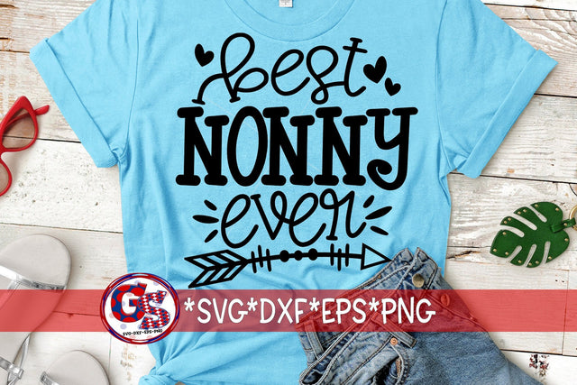 Best Nonny Ever SVG DXF EPS PNG SVG Greedy Stitches 