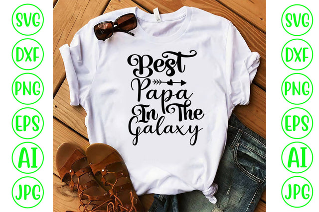 Best Papa In The Galaxy SVG Cut File SVG Syaman 
