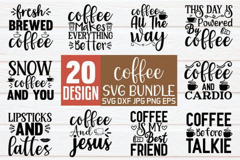 Best Seller Coffee SVG Bundle SVG md faruk hossain 