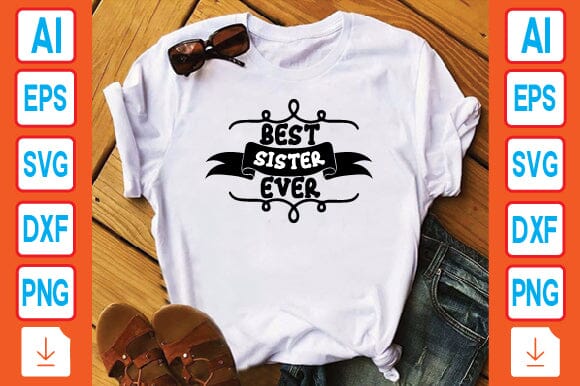 Best Sister Ever SVG Craftlabsvg24 