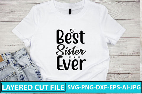 Best Sister Ever SVG Cut File SVG Syaman 