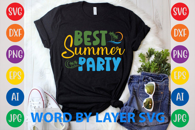 Best Summer Party, Summer SVG Design SVG Rafiqul20606 