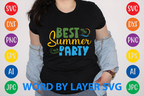 Best Summer Party, Summer SVG Design SVG Rafiqul20606 