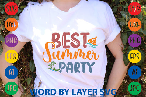 Best Summer Party, Summer SVG Design SVG Rafiqul20606 