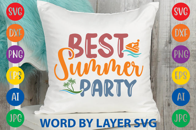 Best Summer Party, Summer SVG Design SVG Rafiqul20606 