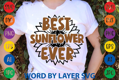 Best Sunflower Ever SVG Design SVG Rafiqul20606 