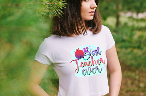 Best Teacher Ever, Sublimation instant digital download, teachers appreciation gift, cute fun template digital png, teacher gift design png. Sublimation MD mominul islam 