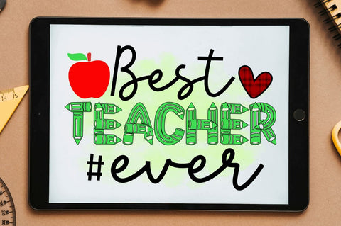 Best teacher #ever Sublimation PNG, Sublimation Back To School Design Sublimation Regulrcrative 