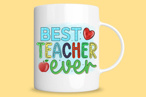 Best teacher ever Sublimation PNG Sublimation Regulrcrative 