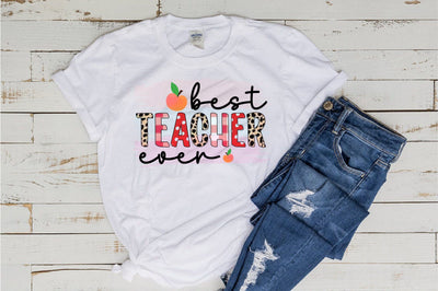 Best Teacher Ever Sublimation Sublimation SVGista 