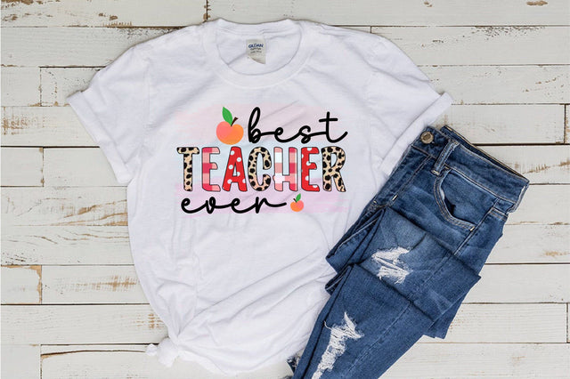 Best Teacher Ever Sublimation Sublimation SVGista 