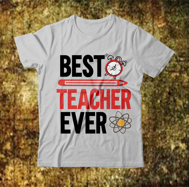 Best Teacher Ever SVG Cut File ,Teacher SVG Bundle , Teacher Quotes SVG BlackCatsMedia 