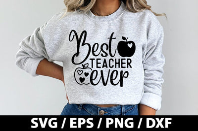 Best teacher ever SVG SVG akazaddesign 