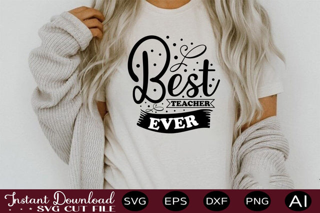Best Teacher Ever SVG SVG designmaster24 