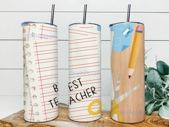 Best Teacher Tumbler Design, Teacher 20oz Skinny Tumbler, Teacher Life Tumbler Png, Teacher Sublimation Design, Teacher Day Gift, Instant Download Sublimation iStyleDesign 