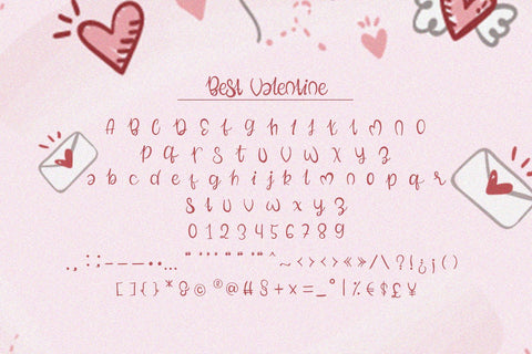 Best Valentine - Handwritten Font Font Alpaprana Studio 
