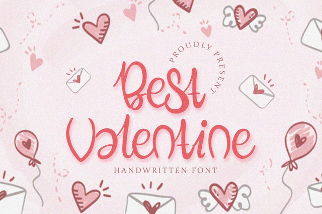 Best Valentine - Handwritten Font Font Alpaprana Studio 
