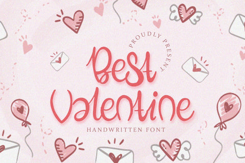 Best Valentine - Handwritten Font Font Alpaprana Studio 